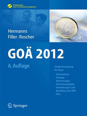 cover image of GOÄ 2012